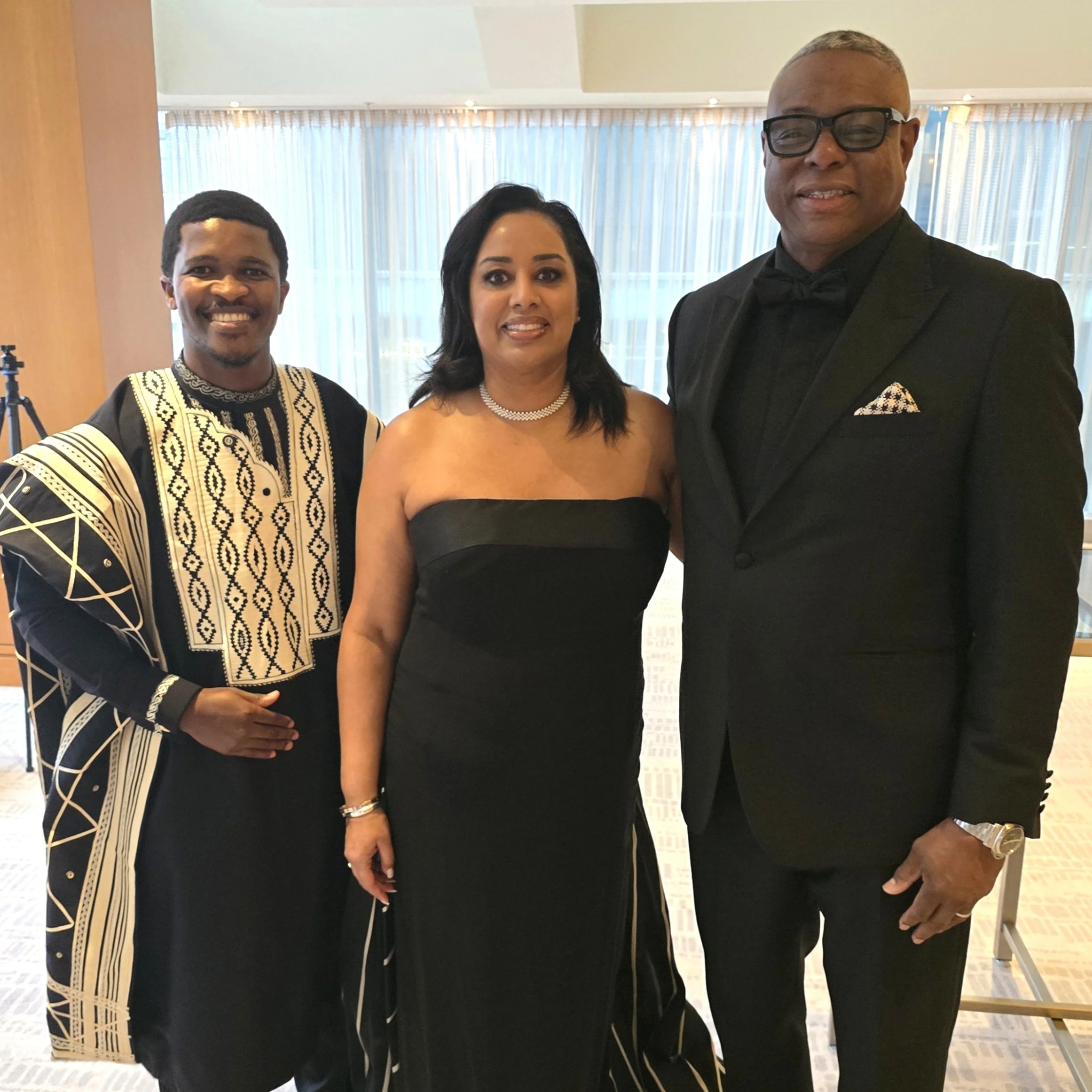 Onyx Initiative co-founders Wayne & Nigela Purboo with Dr. Siyabulela Mandela