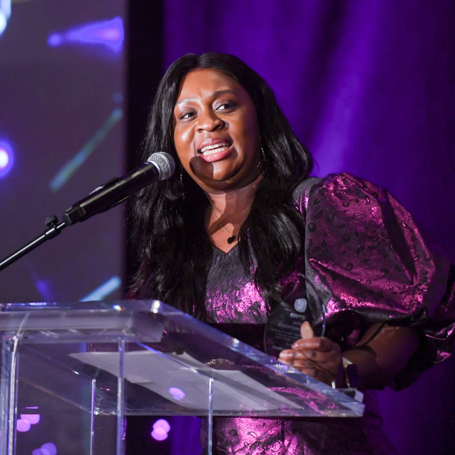 BSSC Manager Faith Ogunkoya receives the Onyx Initiative Award for Education